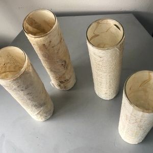 Handmade Paper Wrapped Mini Vases (set of 4)